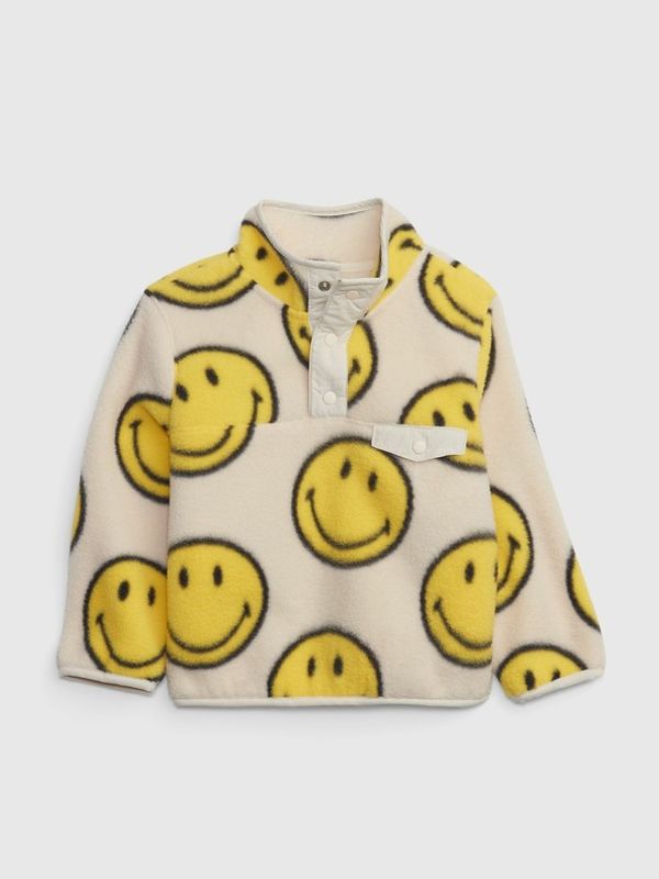 GAP GAP Gap & Smiley® Bluza dziecięca Beżowy