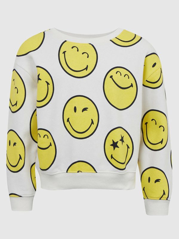 GAP GAP Gap & Smiley® Bluza dziecięca Biały