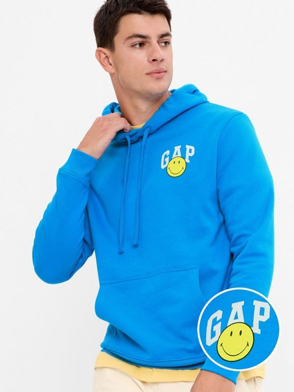 GAP GAP Gap & Smiley® Bluza Niebieski
