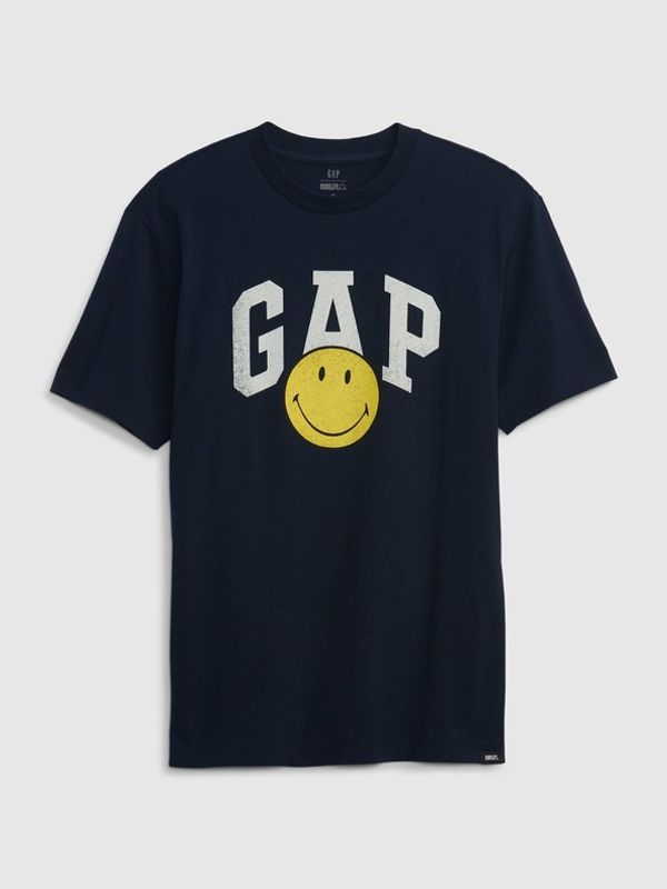 GAP GAP Gap & Smiley® Koszulka Niebieski