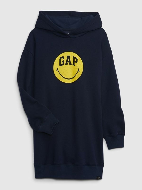 GAP GAP Gap & Smiley® Sukienka dziecięca Niebieski