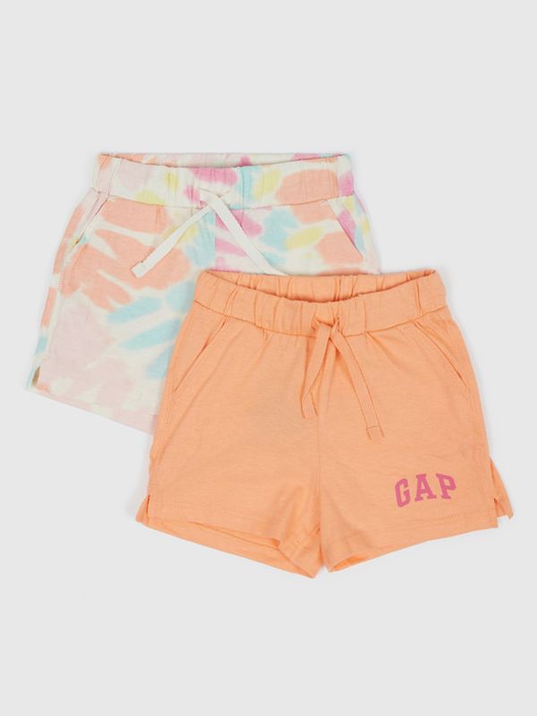 GAP GAP Kids Shorts 2 pcs Pomarańczowy