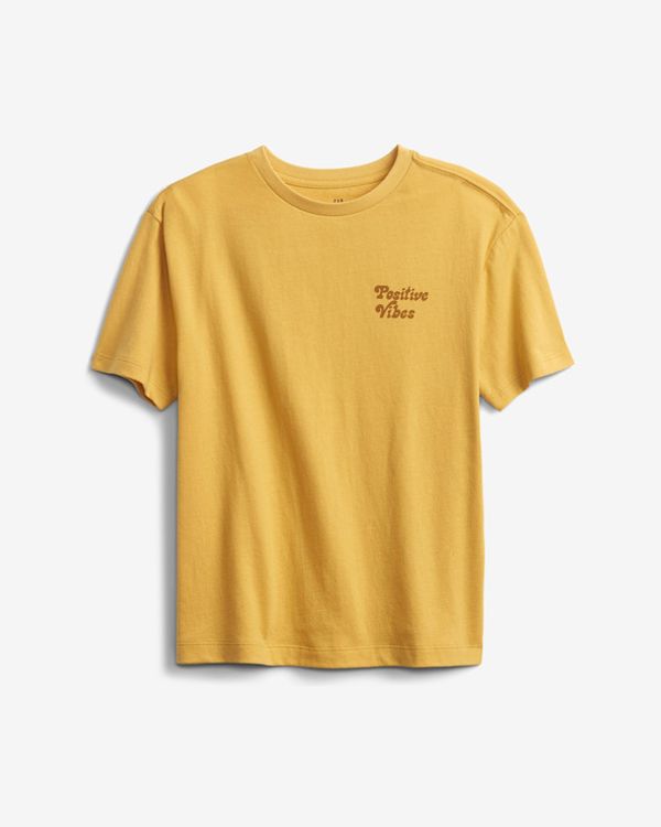 GAP GAP Koszulka dziecięce Żółty