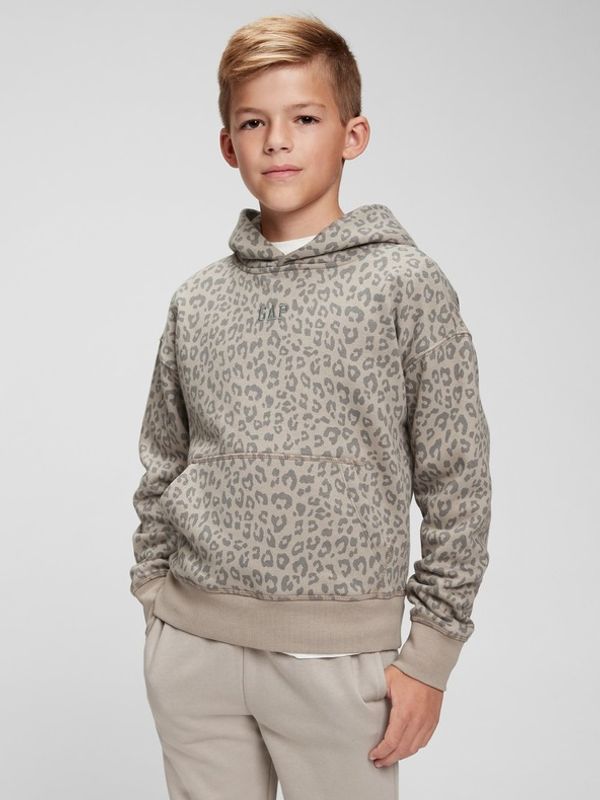 GAP GAP Leopard Bluza dziecięca Szary