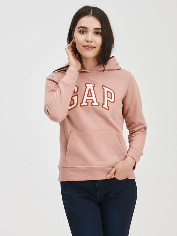 GAP GAP Logo Bluza Różowy