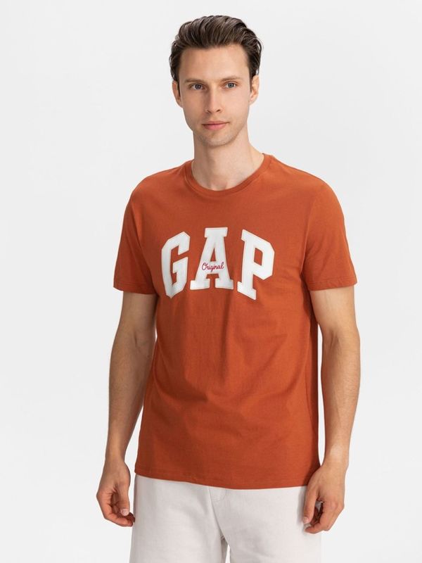 GAP GAP Logo Koszulka Pomarańczowy