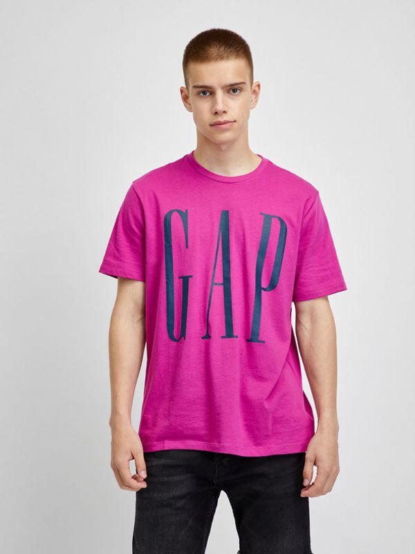 GAP GAP logo Koszulka Różowy