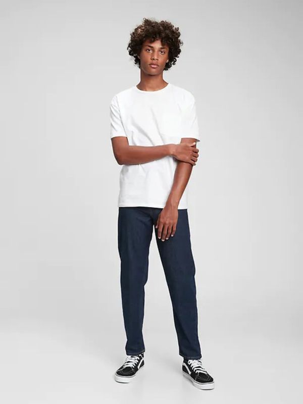 GAP GAP Relaxed Tapered Jeans Czarny