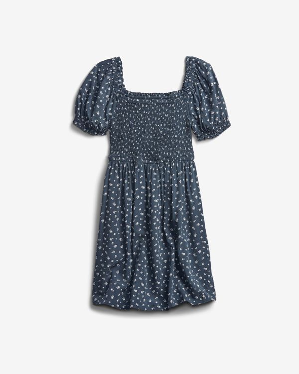 GAP GAP Smocked Sukienka dziecięca Niebieski