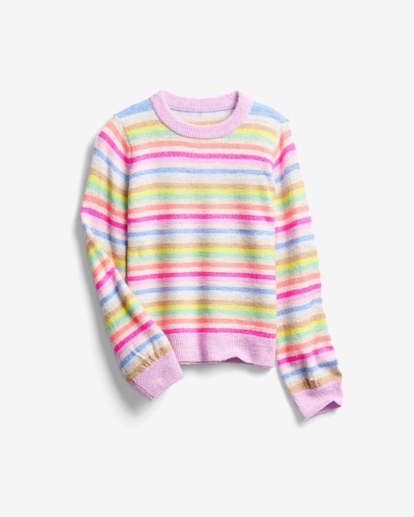 GAP GAP Sweter dziecięcy Różowy Wielokolorowy