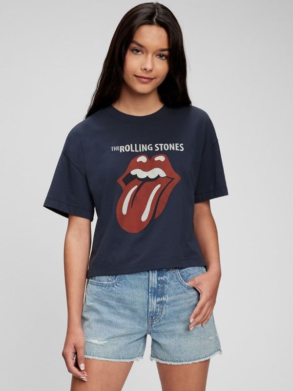 GAP GAP Teen The Rolling Stone Koszulka dziecięce Niebieski