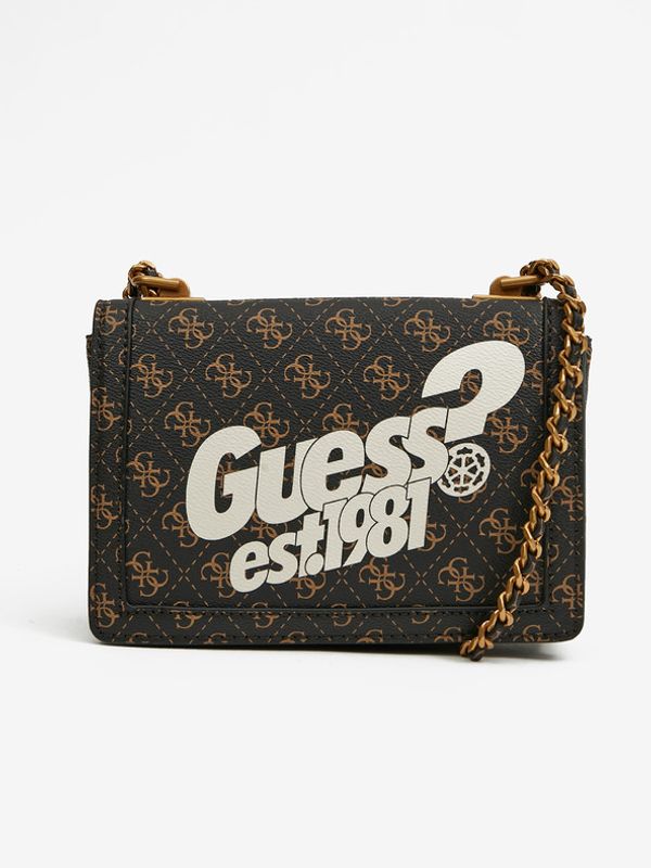 Guess Guess Abey Convertible Xbody Flap Torebka Brązowy