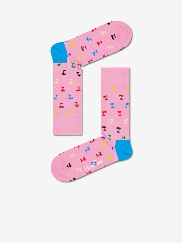 Happy Socks Happy Socks Palm Skarpetki Różowy