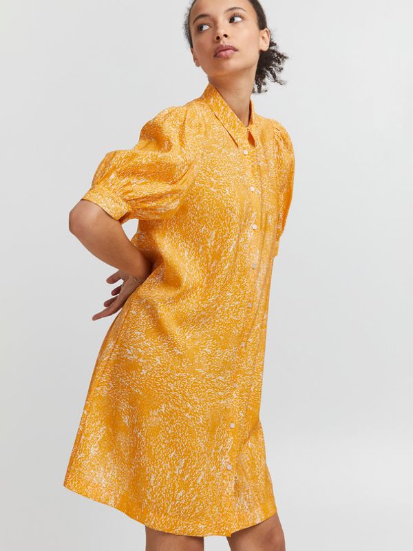 ICHI ICHI Sukienka Pomarańczowy