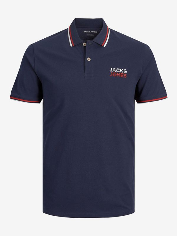 Jack & Jones Jack & Jones Atlas Polo Koszulka Niebieski