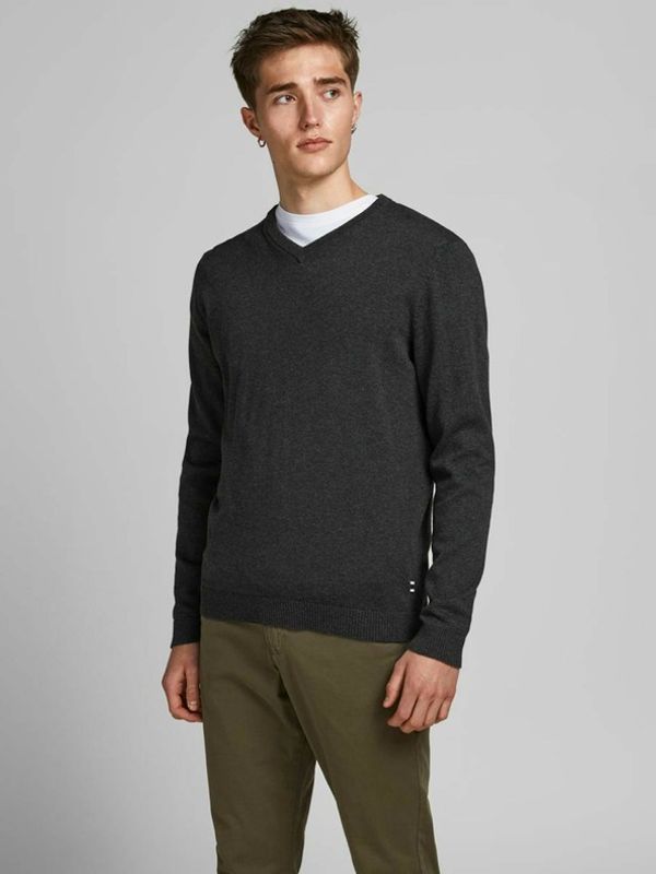 Jack & Jones Jack & Jones Basic Sweter Szary