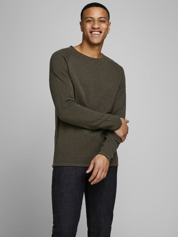 Jack & Jones Jack & Jones Ehill Sweter Zielony