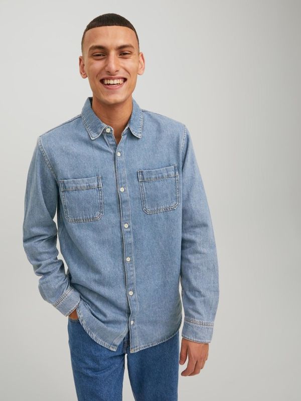 Jack & Jones Jack & Jones Jeff Koszula Niebieski