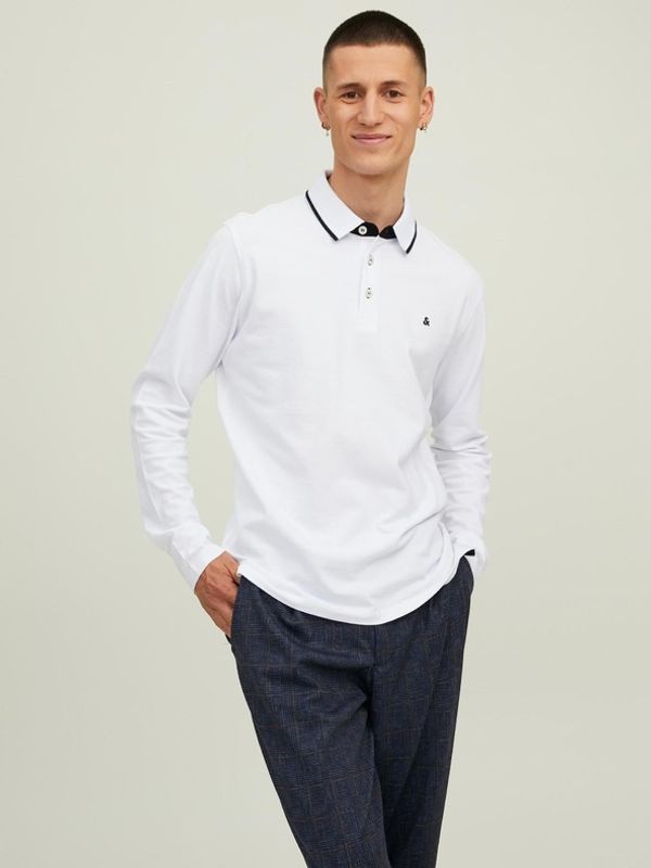 Jack & Jones Jack & Jones Paulos Polo Koszulka Biały