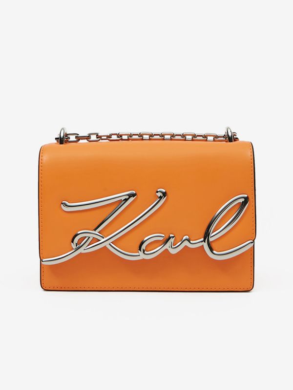 Karl Lagerfeld Karl Lagerfeld Signature Cross body bag Pomarańczowy