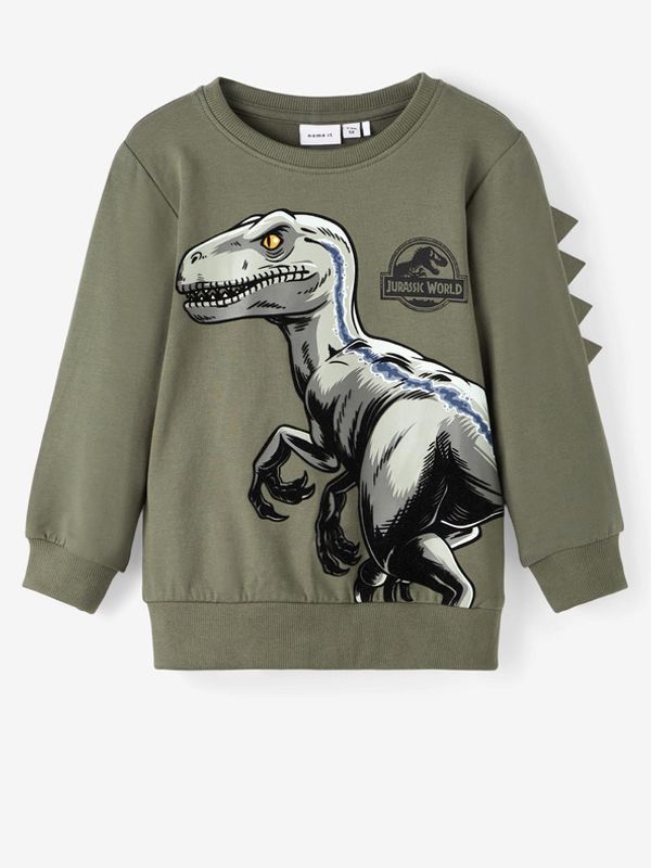 name it name it Jairi Jurassic Bluza dziecięca Zielony