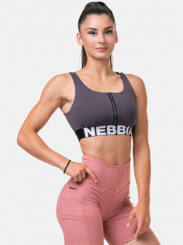 Nebbia Nebbia Biustonosz Sportowy Różowy