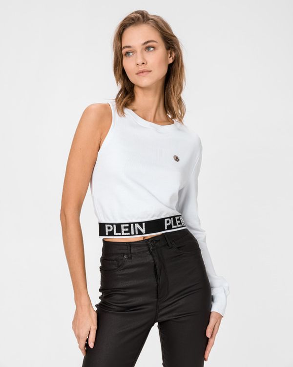 Philipp Plein Philipp Plein Hallie Crop top Biały