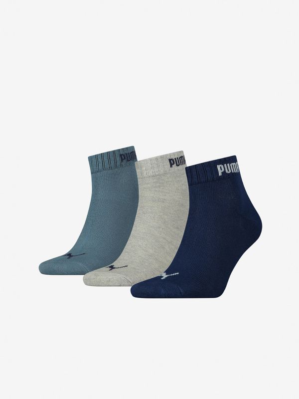 Puma Puma 3-pack Skarpetki Niebieski