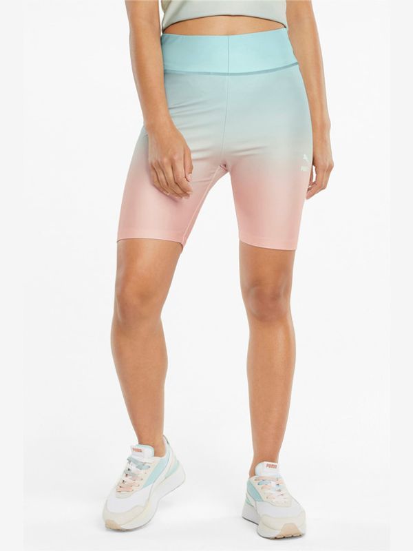 Puma Puma Gloaming AOP Short Legginsy Niebieski Różowy