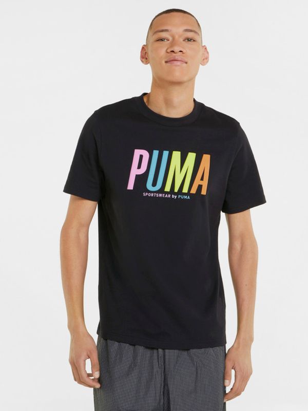Puma Puma Graphic Koszulka Czarny