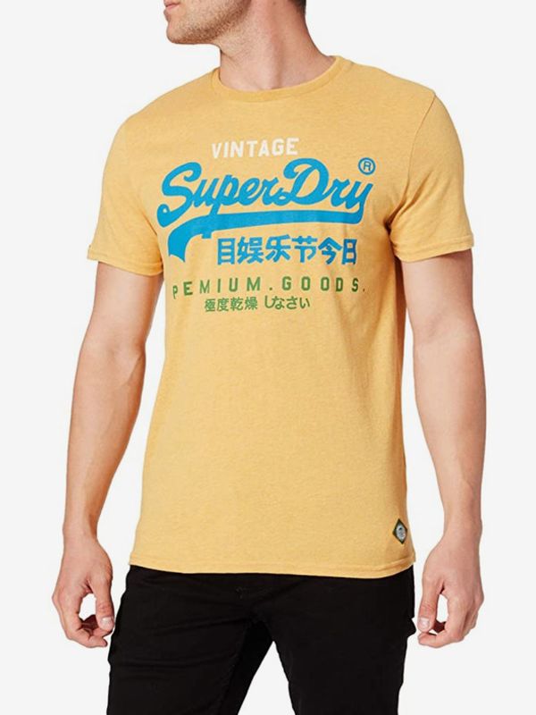 SuperDry SuperDry Koszulka Żółty