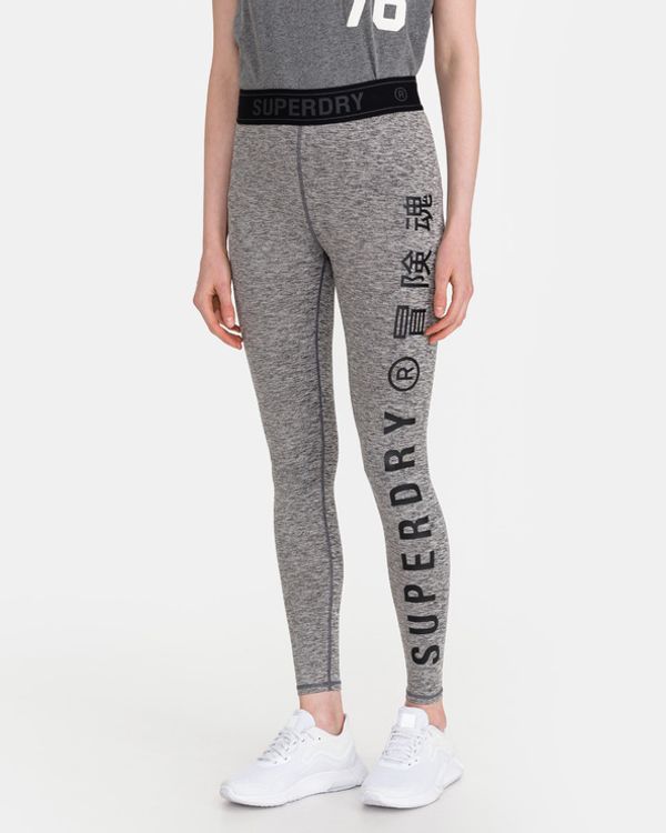 SuperDry SuperDry Training Legginsy Szary