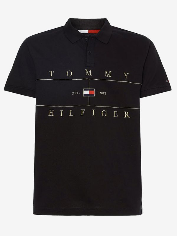 Tommy Hilfiger Tommy Hilfiger Icon Seasonal Regular Polo Koszulka Czarny