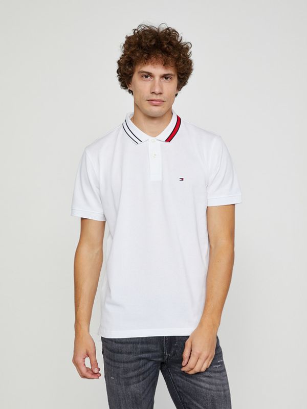 Tommy Hilfiger Tommy Hilfiger Sophisticated Tipping Polo Koszulka Biały