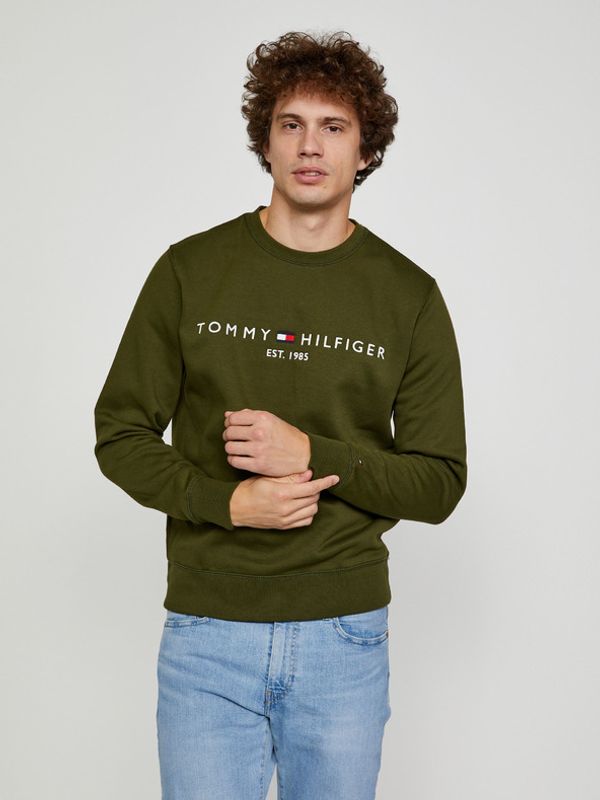 Tommy Hilfiger Tommy Hilfiger Tommy Logo Sweatshirt Bluza Zielony