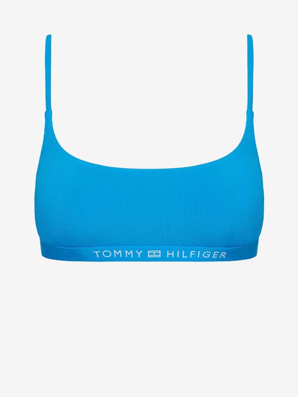 Tommy Hilfiger Tommy Hilfiger Tonal Logo Bralette Górna część stroju kąpielowego Niebieski