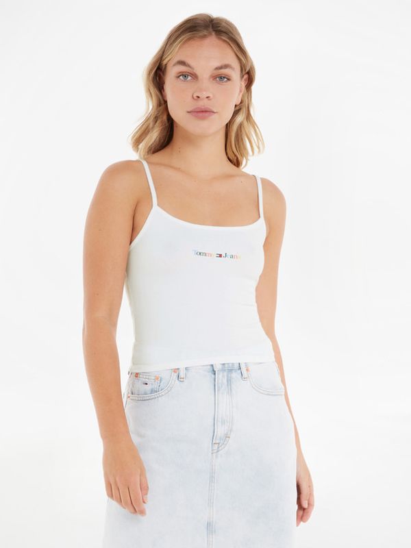 Tommy Jeans Tommy Jeans Linear Strap Top Podkoszulek Biały