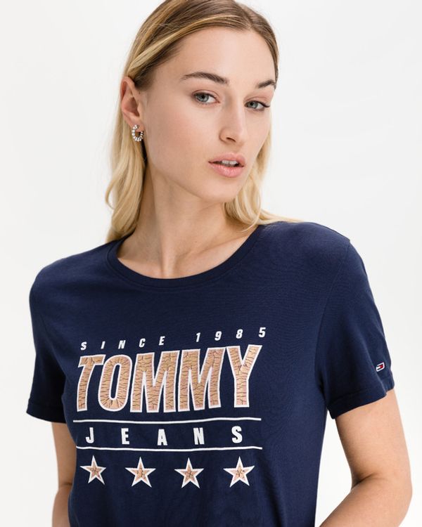 Tommy Jeans Tommy Jeans Slim Metallic Koszulka Niebieski