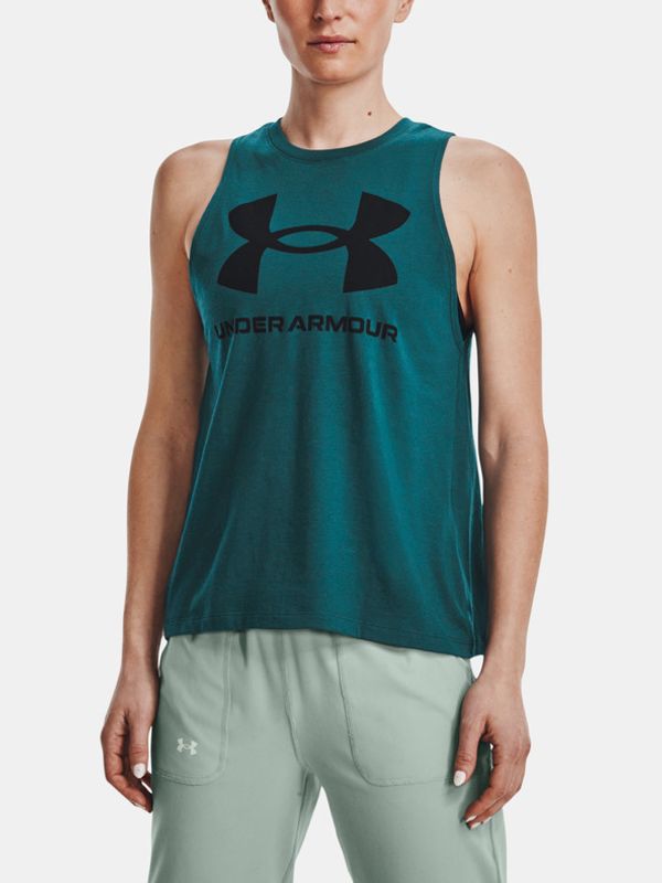 Under Armour Under Armour Live Sportstyle Graphic Podkoszulek Zielony