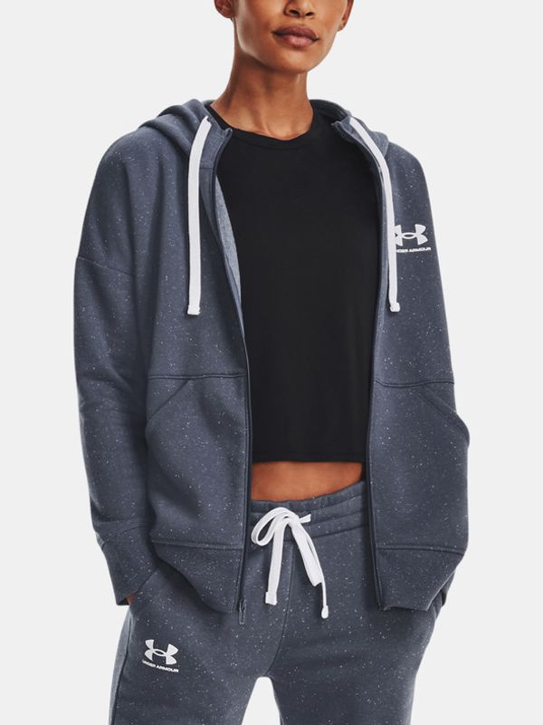 Under Armour Under Armour Rival Fleece FZ Hoodie-GRY Bluza Szary