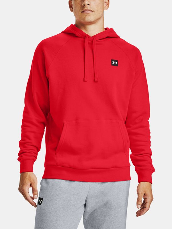 Under Armour Under Armour Rival Fleece Hoodie Bluza Czerwony