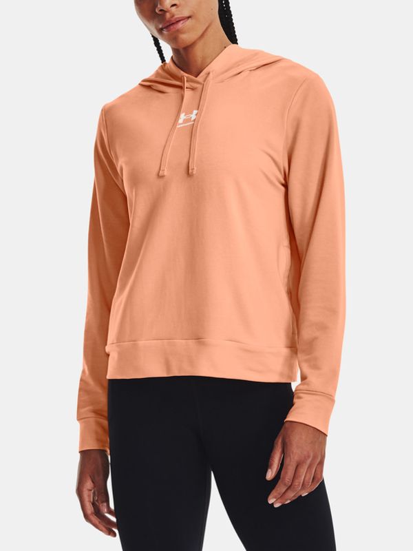 Under Armour Under Armour Rival Terry Hoodie Bluza Pomarańczowy