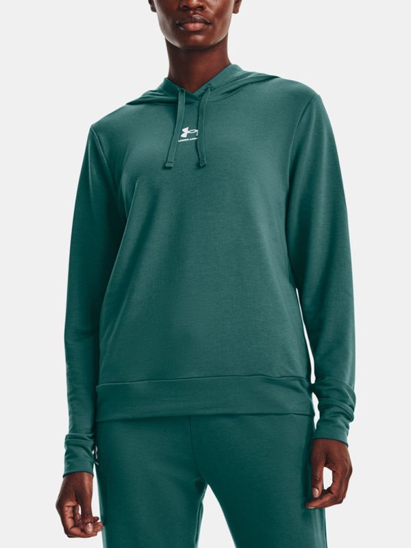 Under Armour Under Armour Rival Terry Hoodie Bluza Zielony