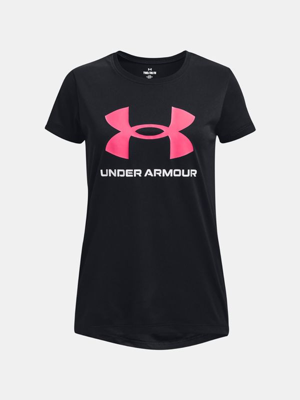 Under Armour Under Armour Tech Solid Print Fill BL SSC Koszulka dziecięce Czarny