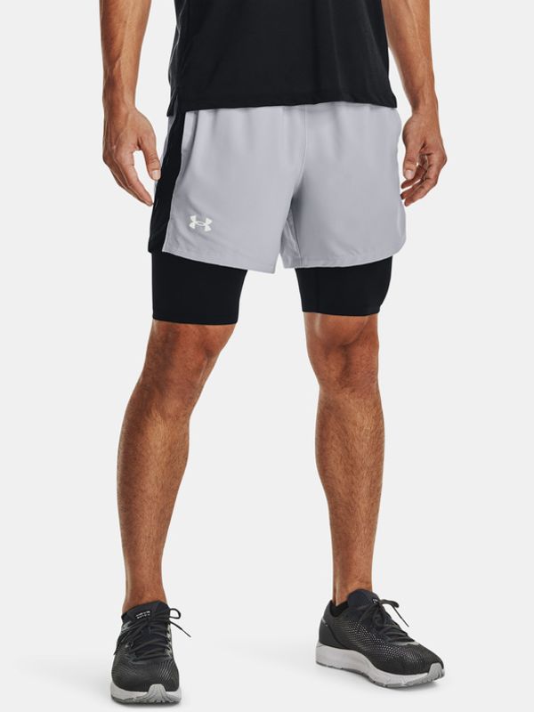 Under Armour Under Armour UA Launch 5'' 2-IN-1 Szorty Szary