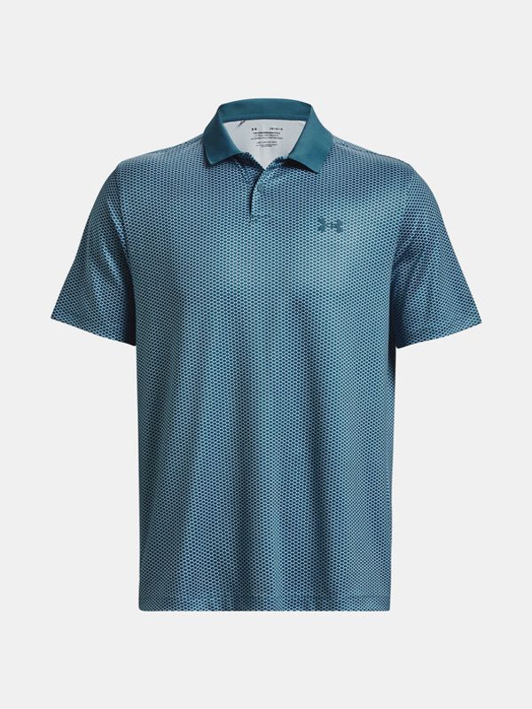 Under Armour Under Armour UA Perf 3.0 Printed Polo Koszulka Niebieski