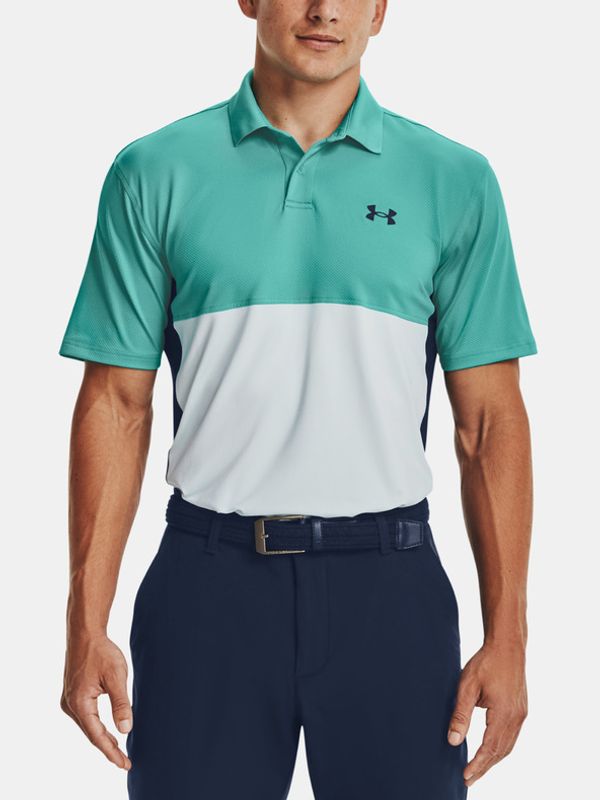 Under Armour Under Armour UA Performance Blocked Polo Koszulka Zielony