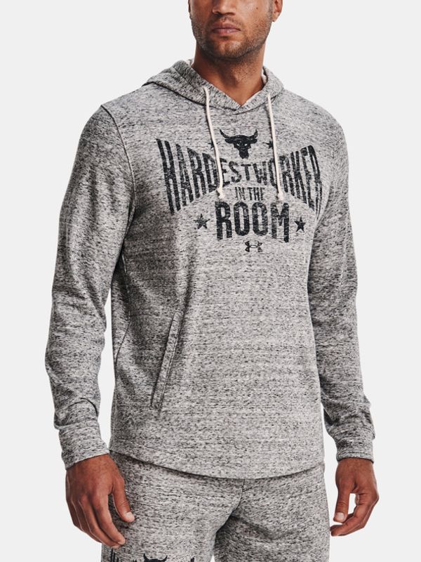 Under Armour Under Armour UA Project Rock Terry Hoodie Bluza Biały