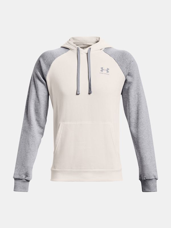 Under Armour Under Armour UA Rival Flc Colorblock HD Bluza Biały