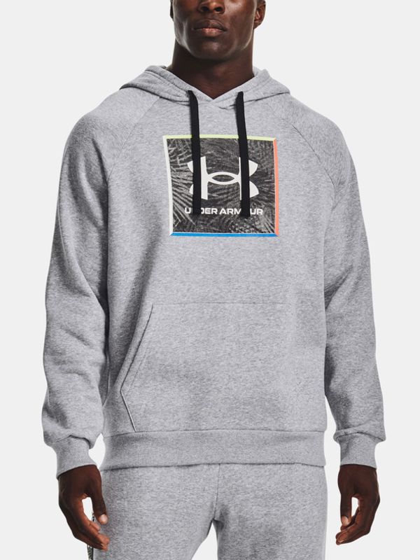 Under Armour Under Armour UA Rival Flc Graphic Hoodie Bluza Szary